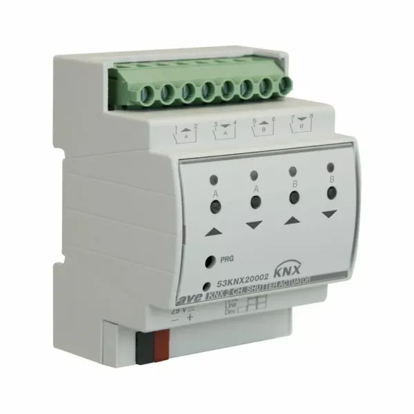 2CH roller shutter actuator - KNX - 4 DIN modules image 1