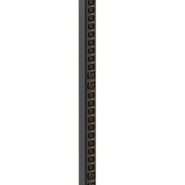 PDU, Zero-U, 1 phase 16A, 20 C13 outlets + 4 C19 outlets, with cord locking image 1