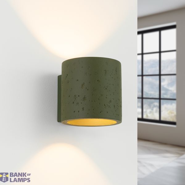 Wall lamp ORBIS concrete olive green image 8
