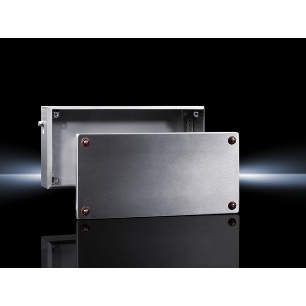 KE Ex enclosure, WHD: 150x150x80 mm, Stainless steel 1.4301 image 2