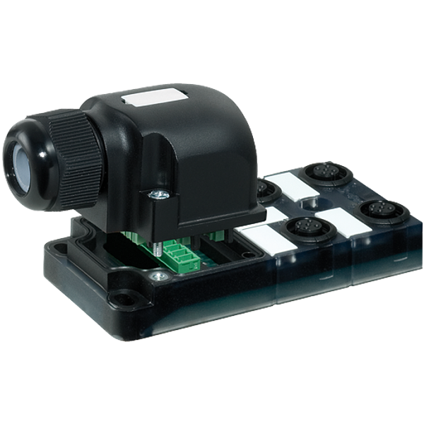 EXACT12, 4XM12, 4 POLE CAP, PLUG. SCREW TERM. Self wireable, NPN-LED image 1