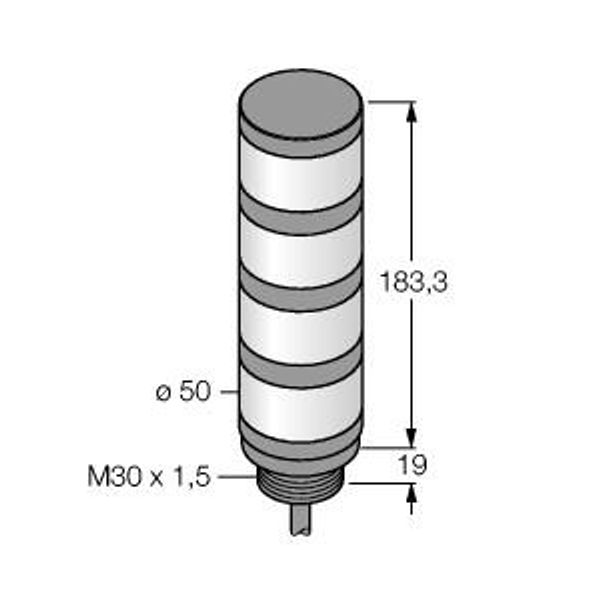 LED Signal Light Tower Light   TL50BGYR image 1