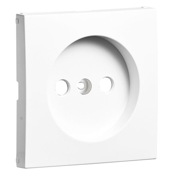COVER PLATE F/SINGLE PHASE SOCKET WHITE image 2