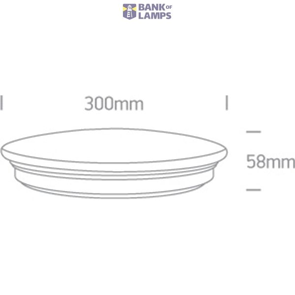 WHITE PLAFO 15W CCTV IP20 230V image 2