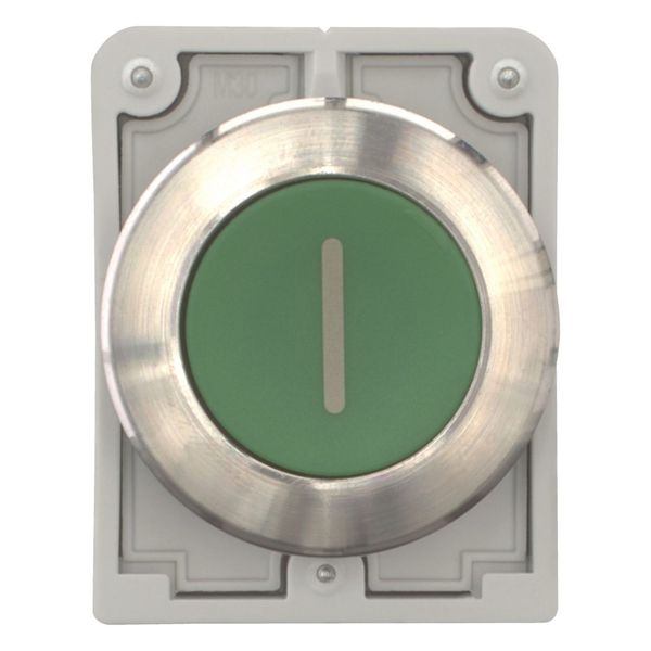 M30I-FDR-G-X1 Pushbutton, RMQ-Titan, flat, maintained, green, inscribed, Front ring stainless steel image 3
