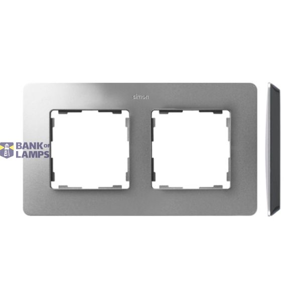 Double frame, aluminum, black base image 1