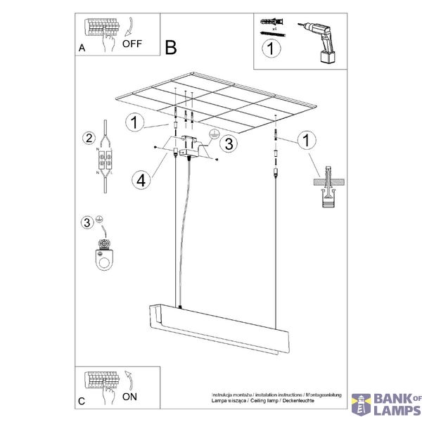 Pendant lamp SPARK gold image 8