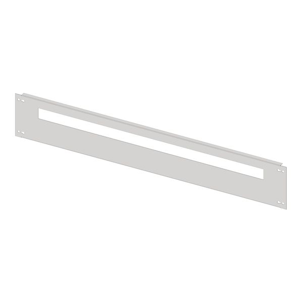 Slotted font plate 5G4 sheet steel for wiring ducts, 53MW image 1