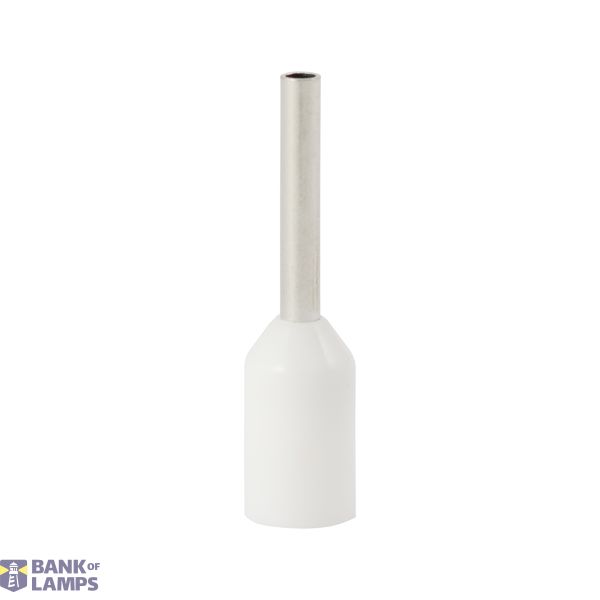 Single insulated ferrule terminal HI 0.5/8-bi, white, Al/Cu image 1