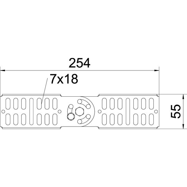 RGV 60 A2 Adjustable connector for cable tray 60x260 image 2