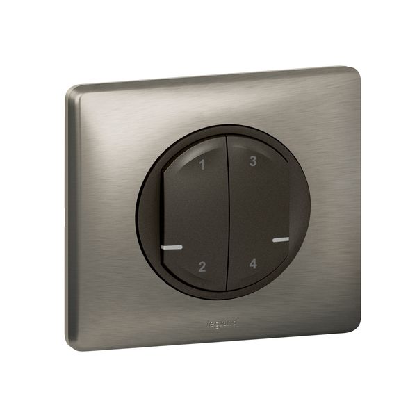 WIRELESS 4 SCENES SWITCH CELIANE GRAPHITE image 1