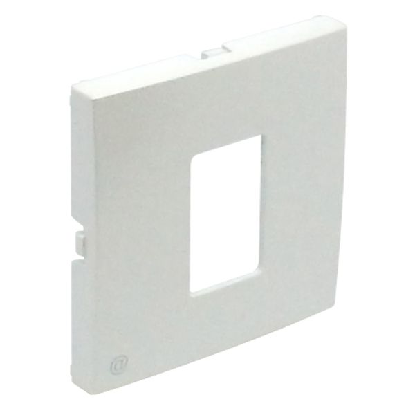 COV PLAT F/SINGLE RJ45 COMP SOCKETS ICE image 2