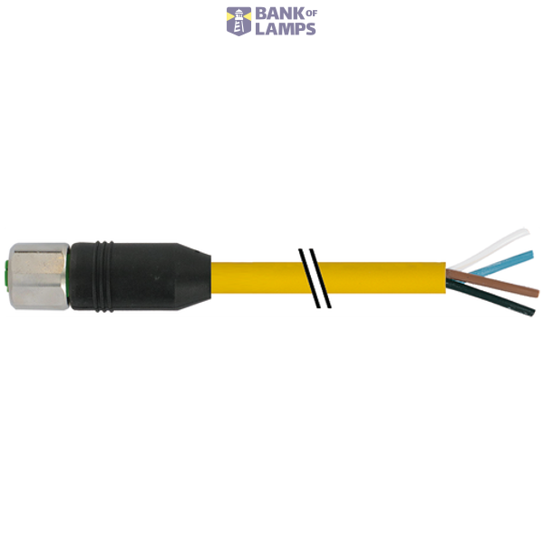M12 Xtreme female 0° with cable PUR 3x0.75+1x2x0.5 bk 0.8m image 3