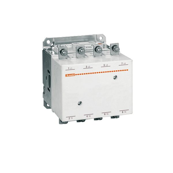 Four-pole contactor, IEC operating current Ith (AC1) = 450A, AC/DC coil, 380...415VAC/DC image 1