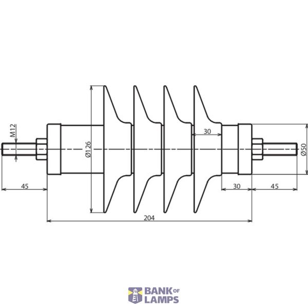 DEHNmid MV arrester Ur: 21kV In: 10kA line disch. class 1 incr. creepa image 2