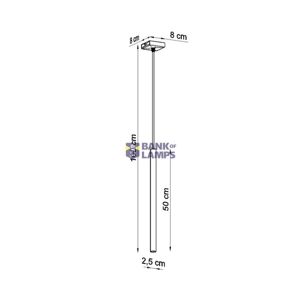 HANGING LAMP PASTELO 1 GOLDEN GLOSS G9 1X8W IP20 image 8