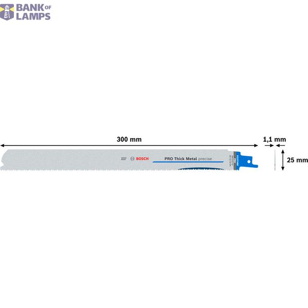 PRO Thick Metal S1237HBF Precise Reciprocating Saw Blade 5 pcs. image 1