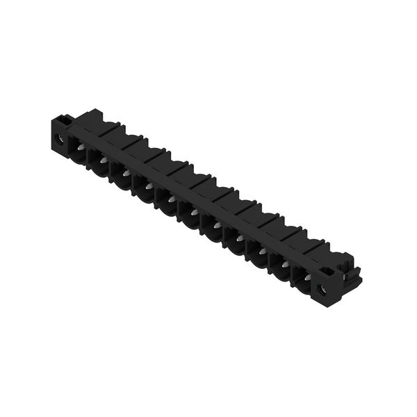 PCB plug-in connector, male header, Solder flange, THT solder connection, 7.62 mm, Number of poles: 11, 90°, Solder pin length (l): 3.2 mm, tinned, black, Box image 2