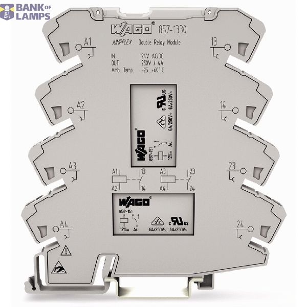 Relay module 2-port Nominal input voltage: 24 V AC/DC image 3