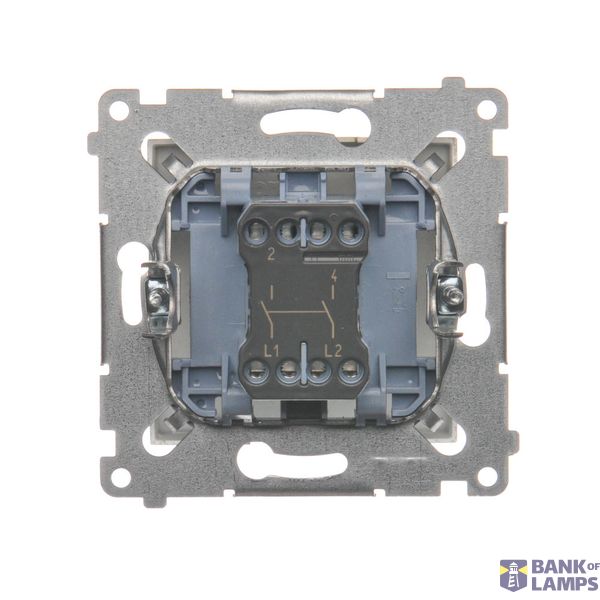 Double surface mounted box, cream white/electro white image 1