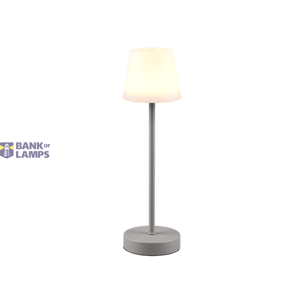 Martinez LED outdoor table lamp grey rechargeable image 1