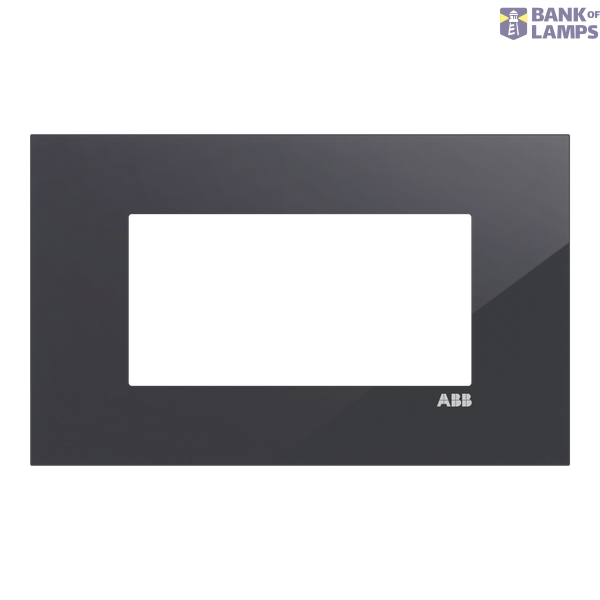 Black 4M glass effect plate image 1