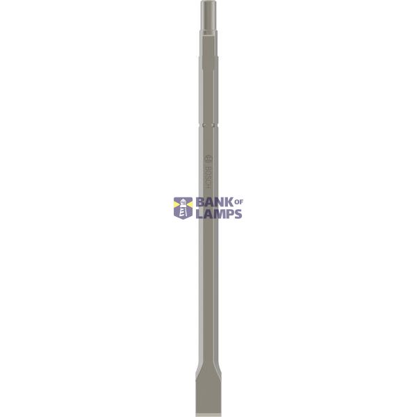 Flat chisel, hex shank with turned down collar 400 x 22 mm image 1