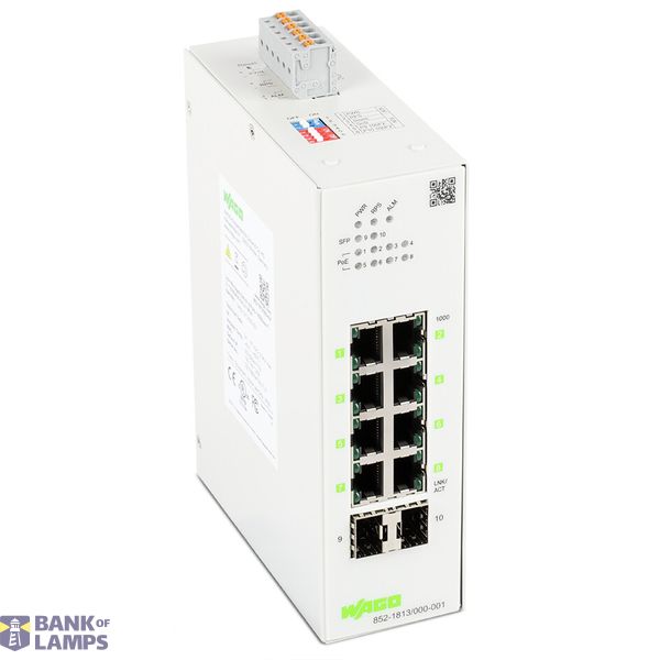 Lean Managed Switch 8 Ports 1000Base-T 2-Slot 1000BASE-SX/LX light gra image 1
