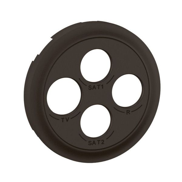 TV-R-SAT-SAT SOCKET ROCKER BLACK image 2