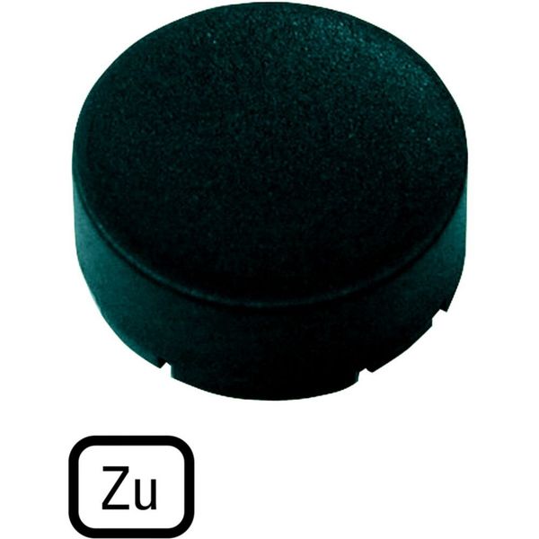 M22-XDH-S-D2 Button plate, raised black, TO image 5