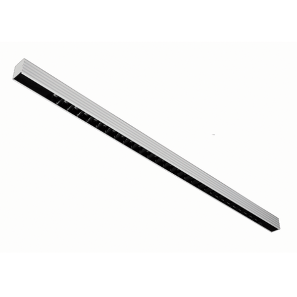 MODUS DON3000, lenght 1143mm, LED 830, white body, black optic 80°, direct 70 / indirect 30, DALI image 1