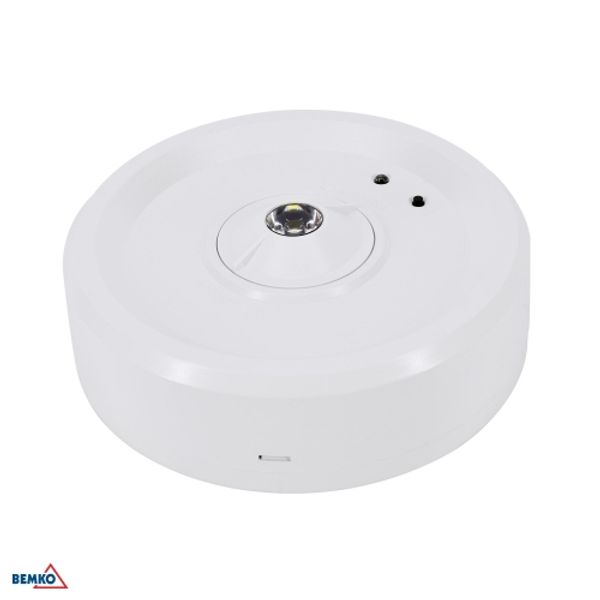 EMERGENCY LUMINAIRE SKALER CIRCLE 3W FOCUSING OPTICS IP40 AUTOTEST 3H CNBOP image 1