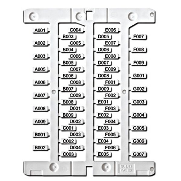 Cable label 4x18mm, white, for SmartPrintPlus image 1