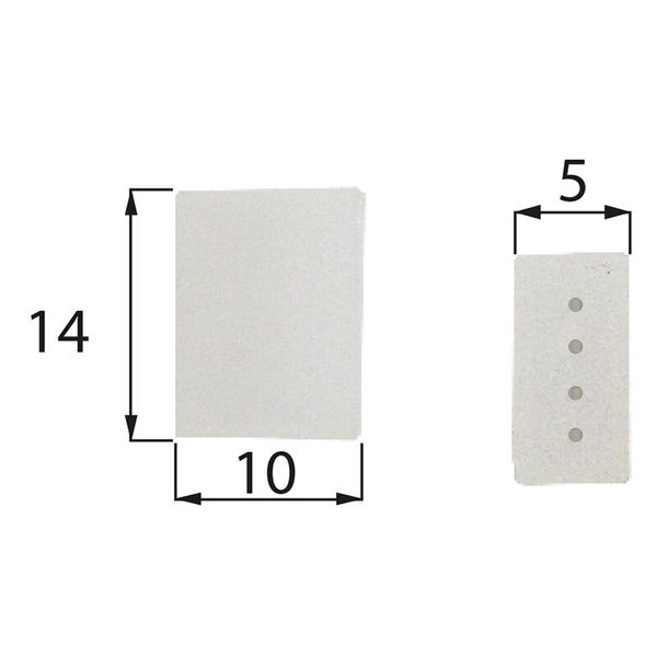 Plastic terminal for RGB LED strips IP68, 10 mm wide PCB, with 4 holes image 1
