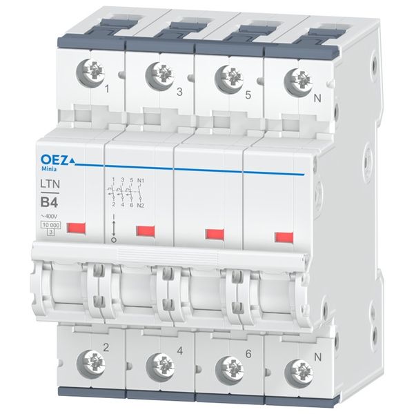Miniature circuit breaker LTN-4B-3N image 1