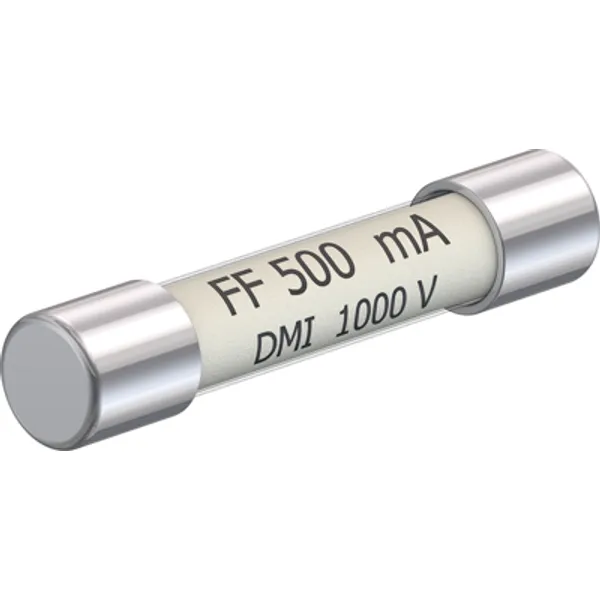 Microfuse 6.3 x 32 mm, 500 mA, FF, 1 kV (DC), 1 kV (AC), 30 kA breaking capacity, 69.0012 image 1