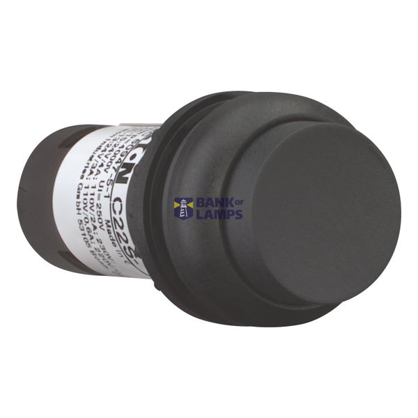Pushbutton, high, momentary, 1 N/O, 1 N/C, black, Screw connection, Be image 8