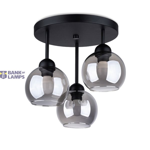 CHANDELIER ALINO 3 BLACK E27 3X60 IP20 image 2
