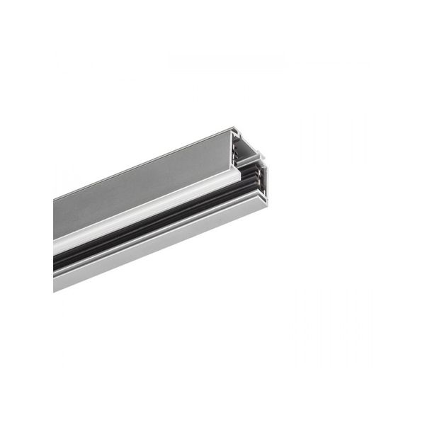 EUTRAC 3m 3-circuit track silver grey 230V image 1
