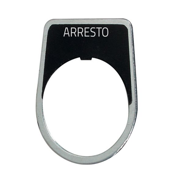 Legend plate "ARRESTO" image 1