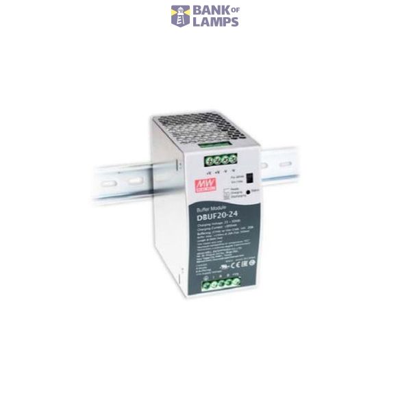 Mean Well    DIN rail mount buffer module    24 V  20 A        Content 1 pc(s) image 1
