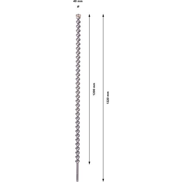 Hammer drill bit SDS-max-7 40 x 1200 x 1320 mm image 3