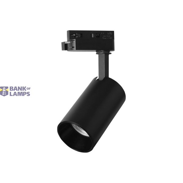 Penta 3-Wire 1-Circuit Track-mount Light Max.7W GU10 BLK image 1