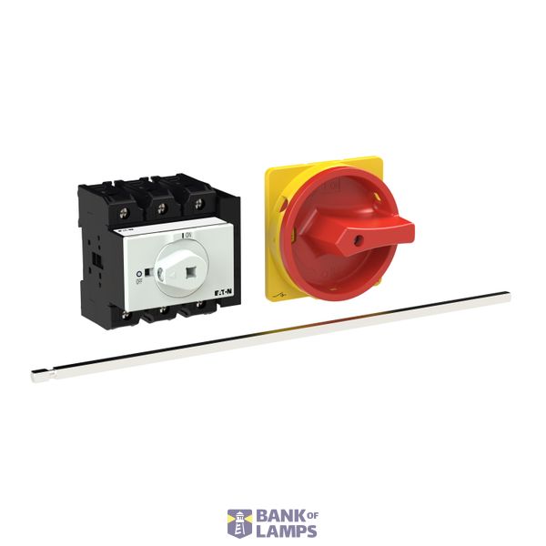 P3 Main switch, 80 A,Rear mounting, 3 pole, Form M4/SVB, Red, Door cou image 4