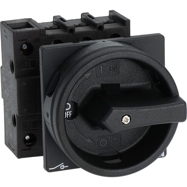 P1-25/EA/SVB-SW/N Main switch, P1, 25 A, flush mounting, 3 pole + N, STOP function, With black rotary handle and locking ring, Lockable in the 0 (Off) position image 20