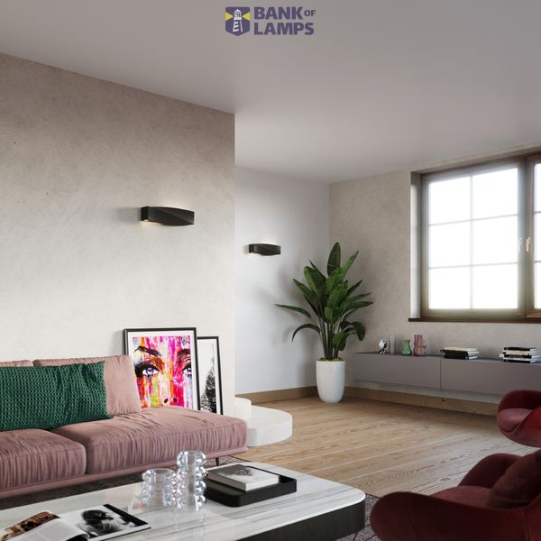 WALL LAMP SIGMA BLACK E27 1X60W IP20 image 4