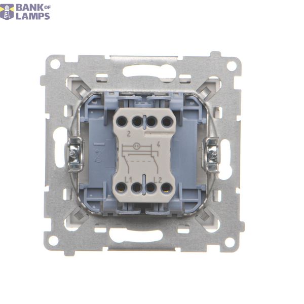 SOON ON SALE, roller blind push button 1-0-2, (module), Simon 24, IP20/IP44, 10A, cashmere image 2