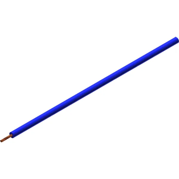 Silicone-switching strand, extremely flexible, halogen free, Cableline, 0.5 mm², 256 x 0.05 mm, blue, outer Ø 2.7 mm, 61.7605-10023 image 1
