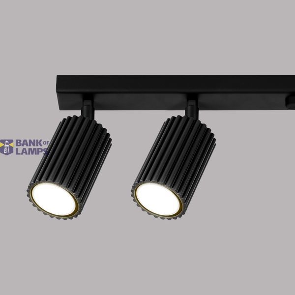MOVABLE SPOTLIGHTS ON A BLACK CEILING STRIP ABOVE THE DINING ROOM TABLE, CARBON SERIES 6XGU10 image 4