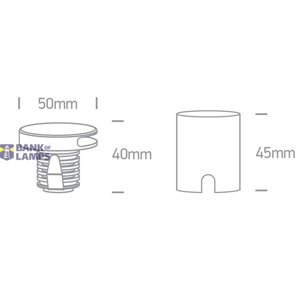 BLACK WALL RECESSED COB 2W WW 700mA IP65 DARK LIGHT image 2